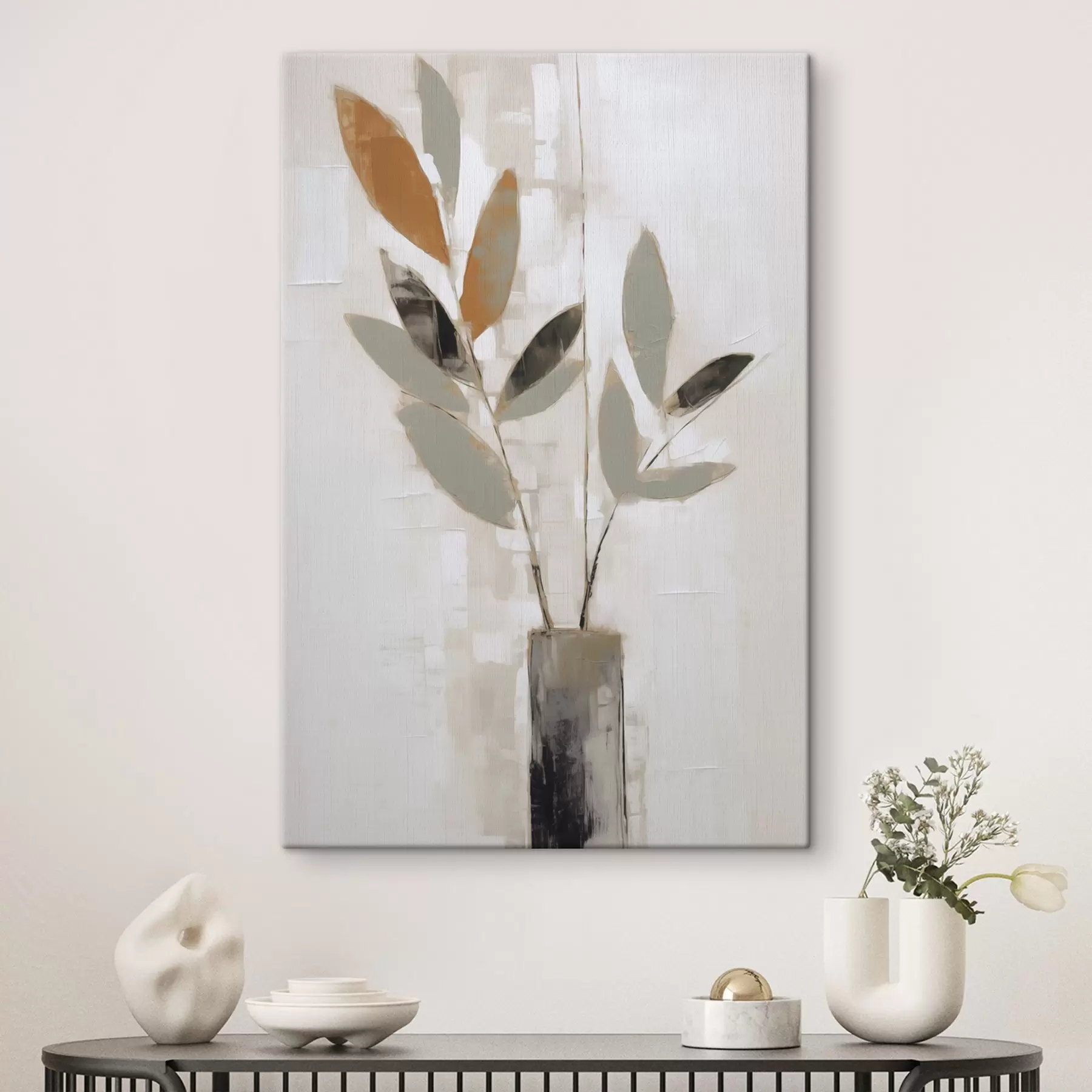  Peintures Rameaux abstraits dans un vase, imitation d'un tableau s50373