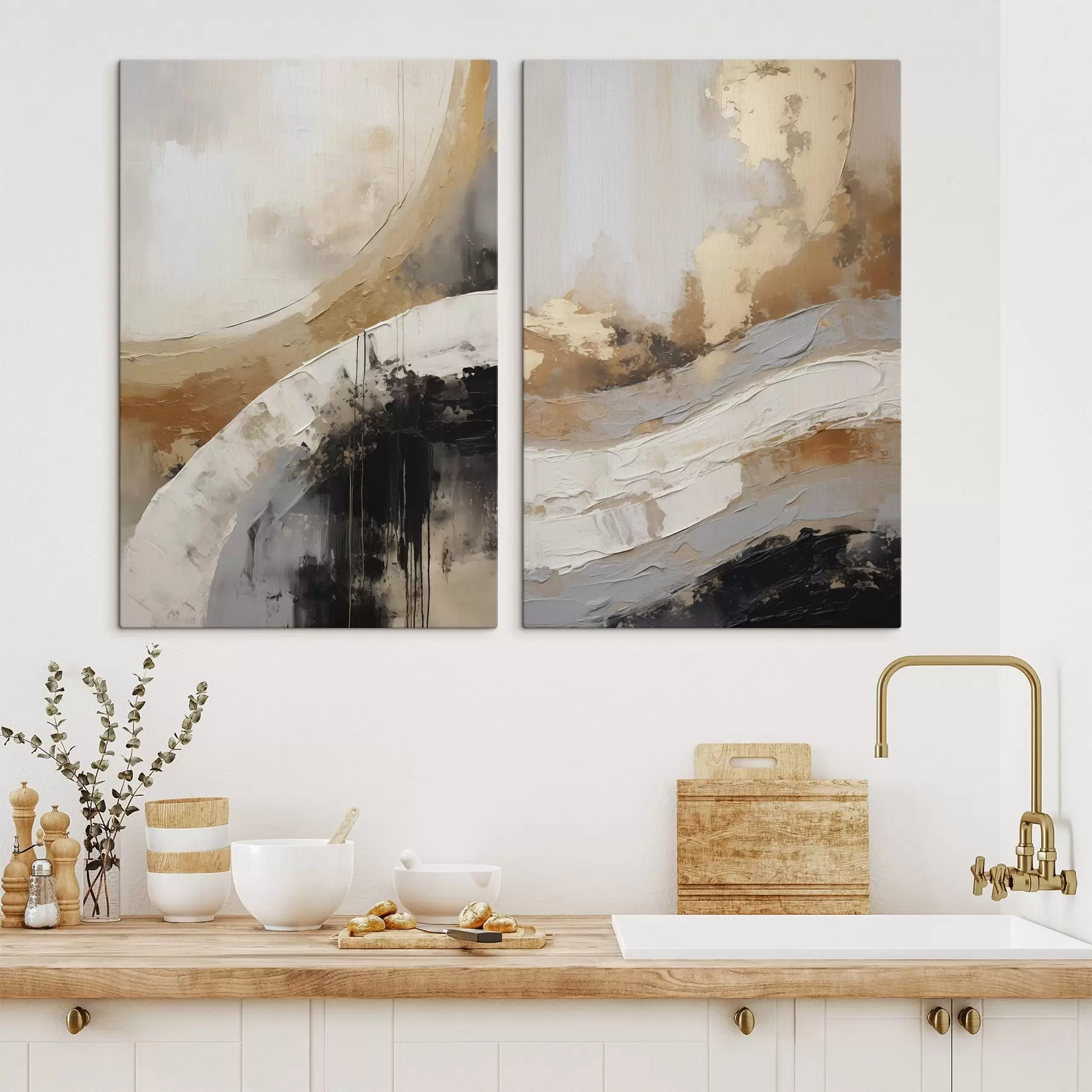  Schilderijen Abstractie, imitatie van de schilderkunst m30897