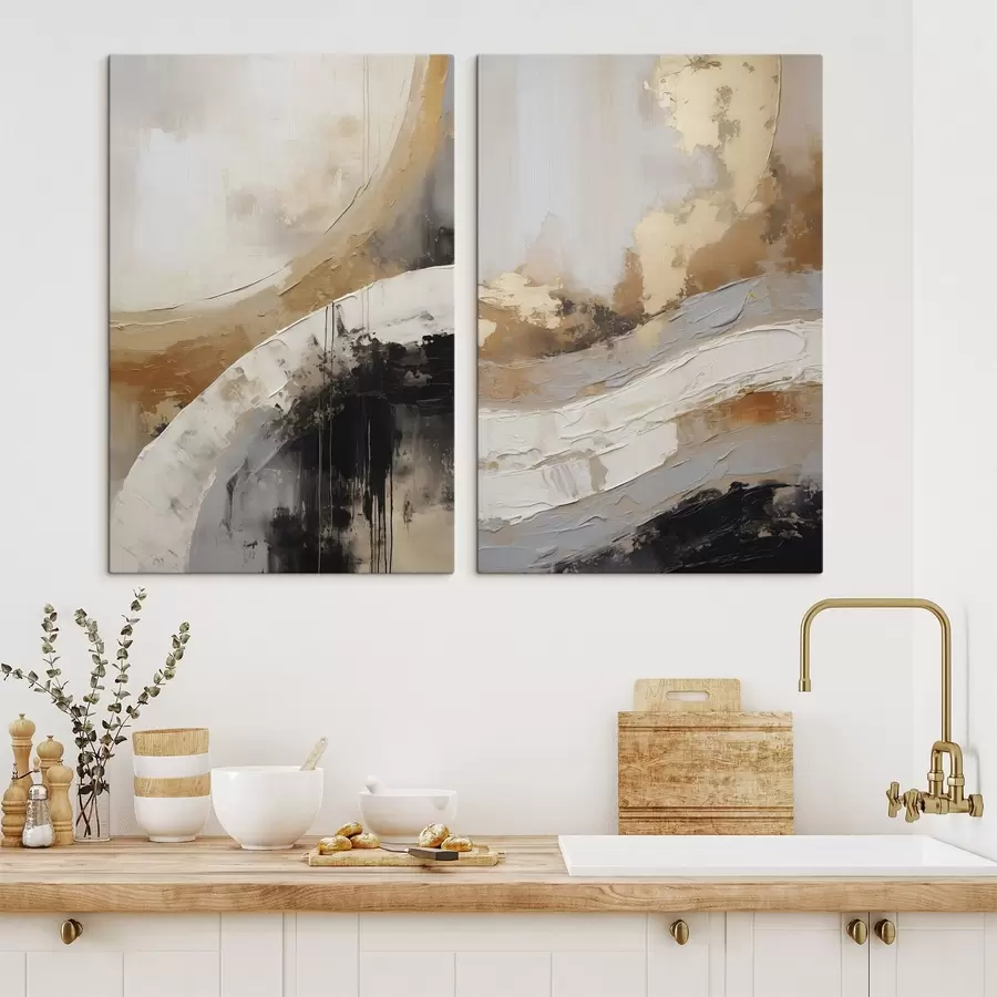  Peintures Abstraction, imitation de la peinture m30897
