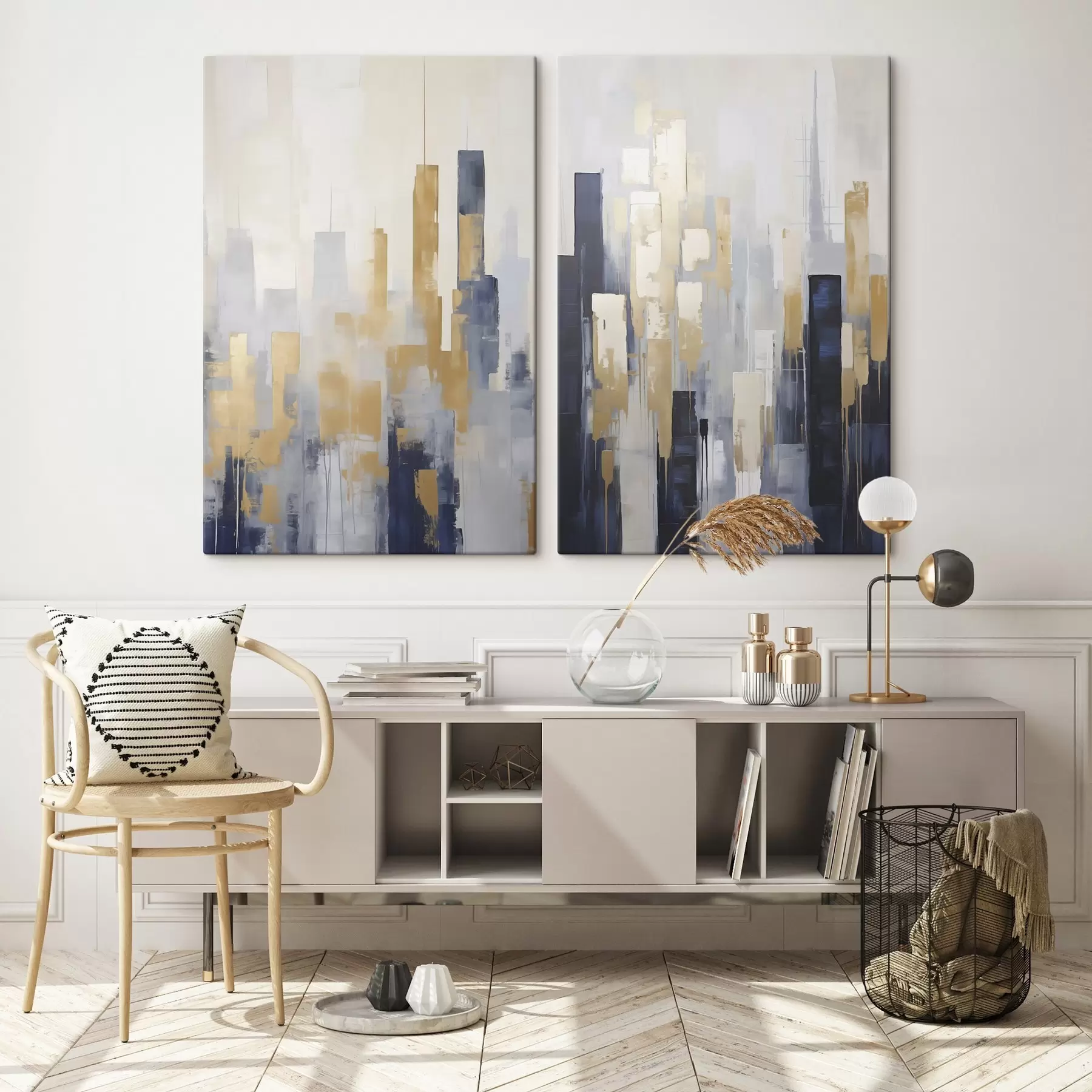  Peintures Composition abstraite, imitation de la peinture m30899