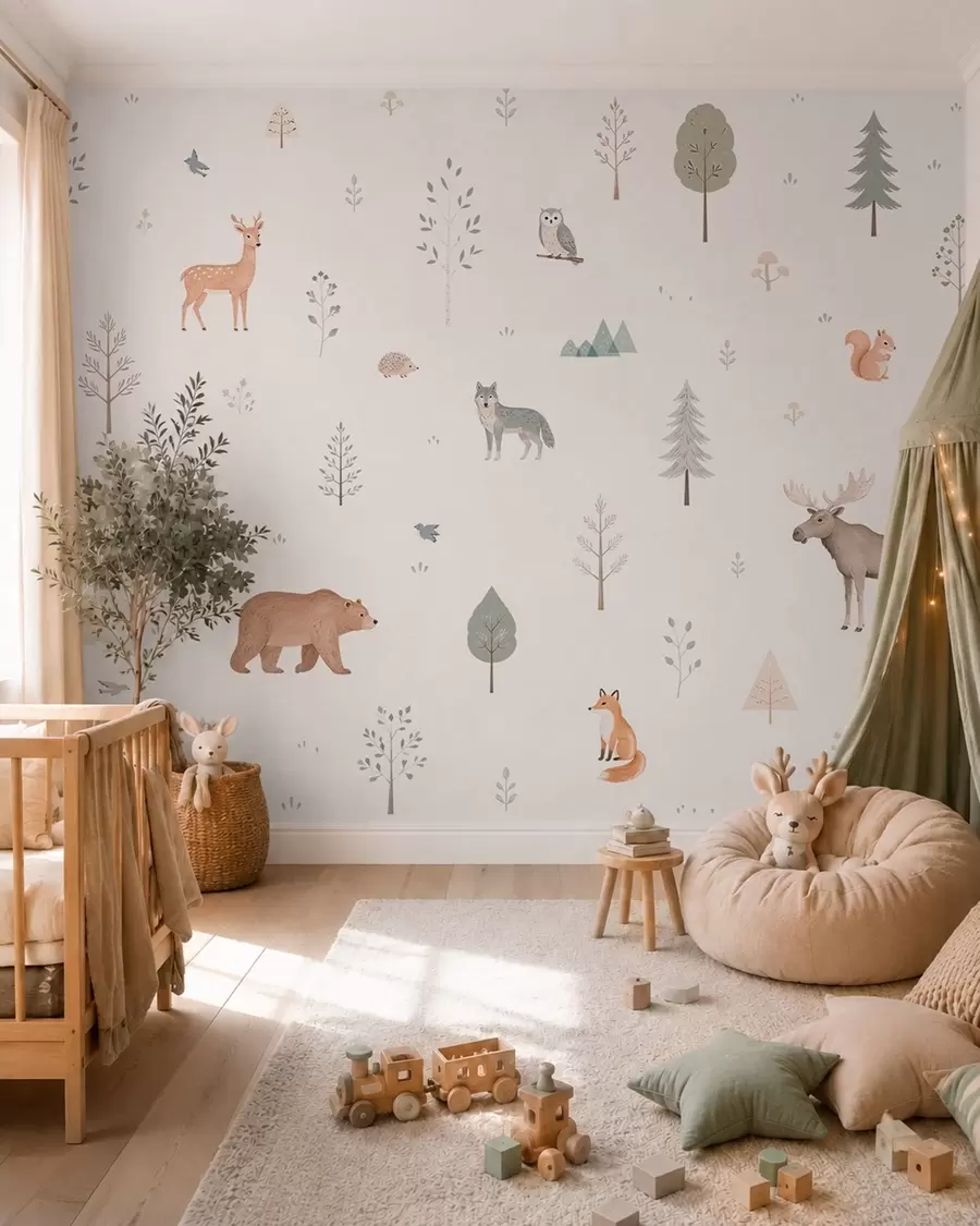 Fotobehang Bosminiaturen w05864
