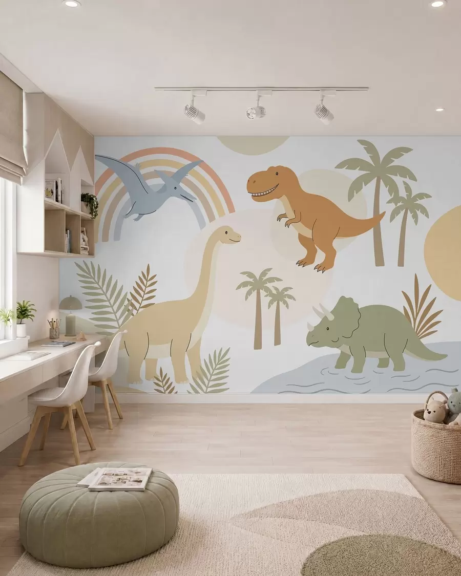 Papier peint photo Dinosaures et couleurs w05842