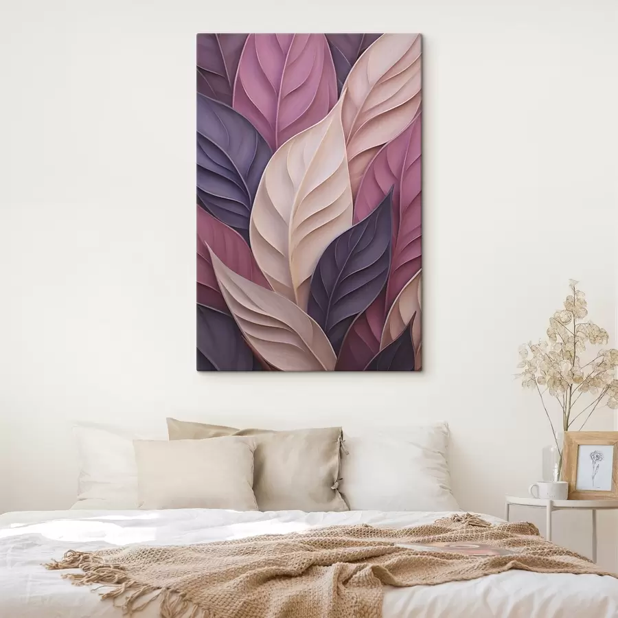  Peintures Abstraction avec imitation des lignes fluides des feuilles s50410
