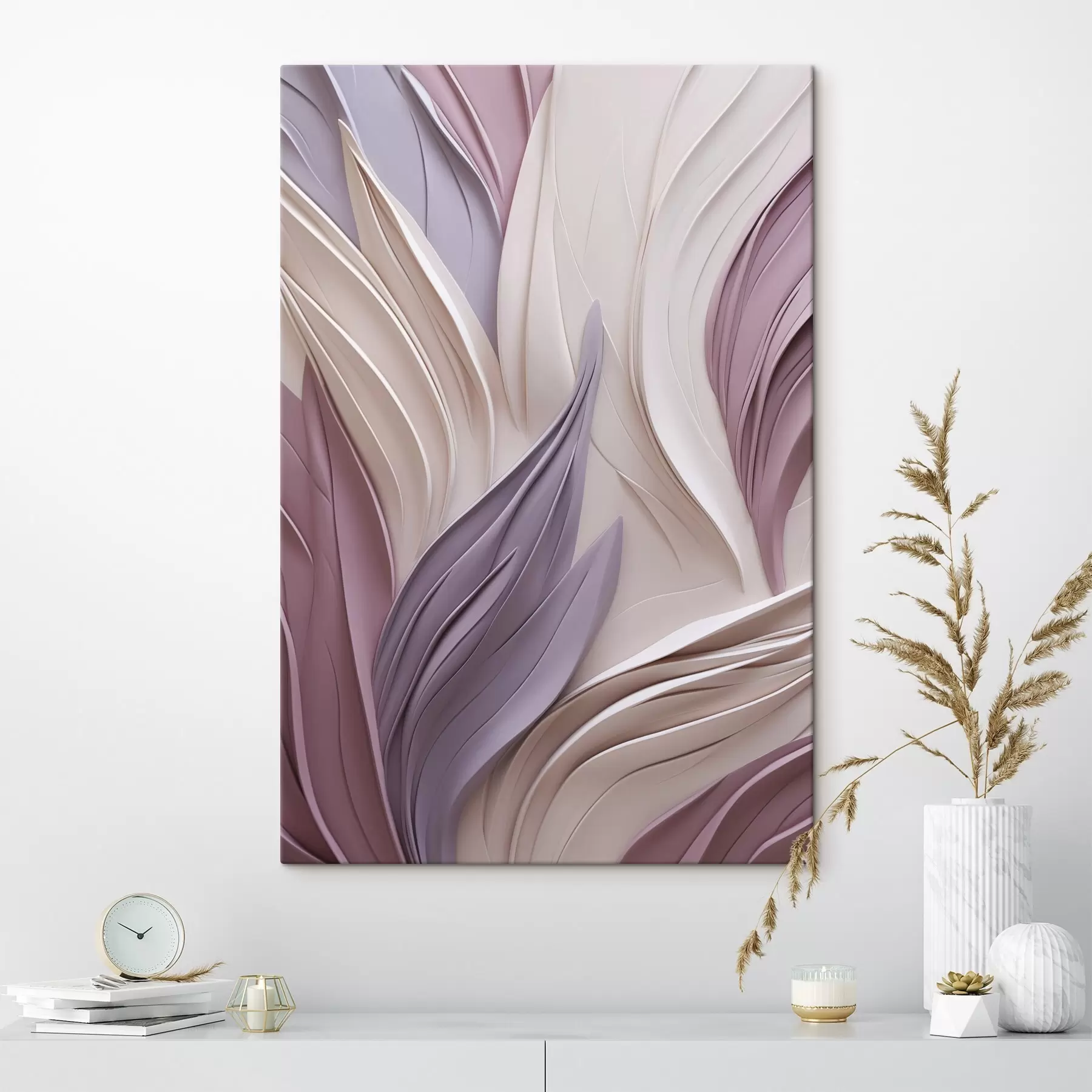  Peintures Composition abstraite avec des formes superposées imitées s50411