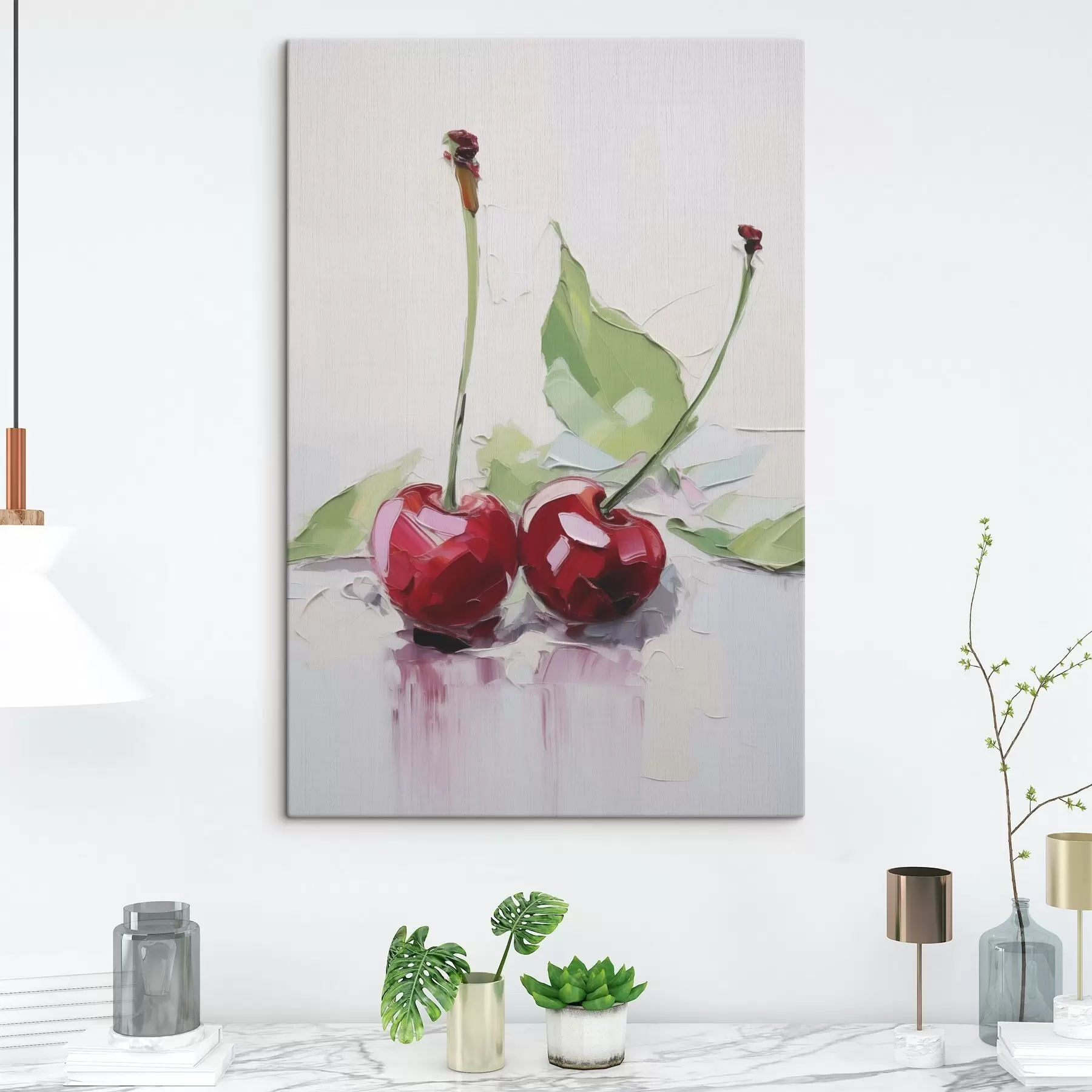  Peintures Cerises, peinture d'imitation s50414