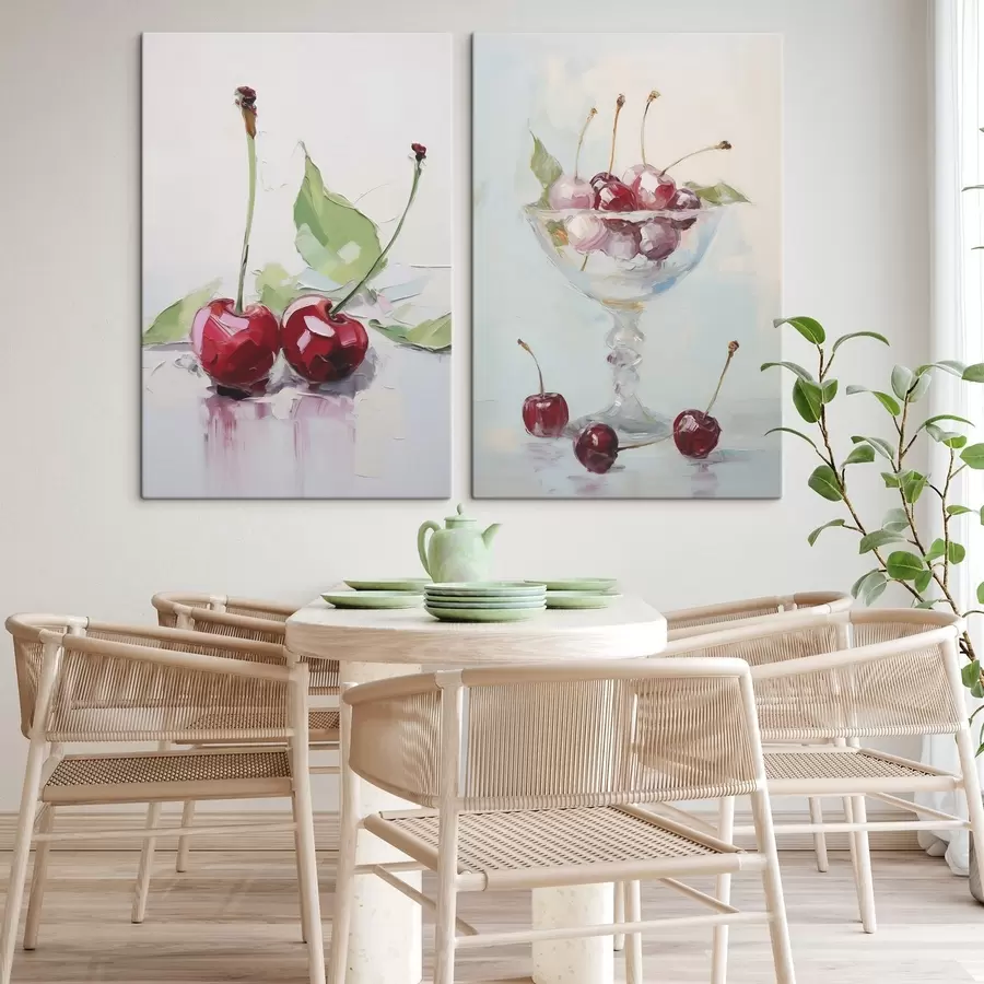  Peintures Cerises, peinture d'imitation m30912