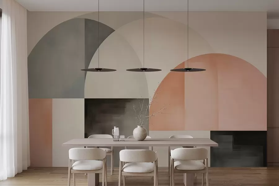 Fotobehang Geometrische abstractie w05847