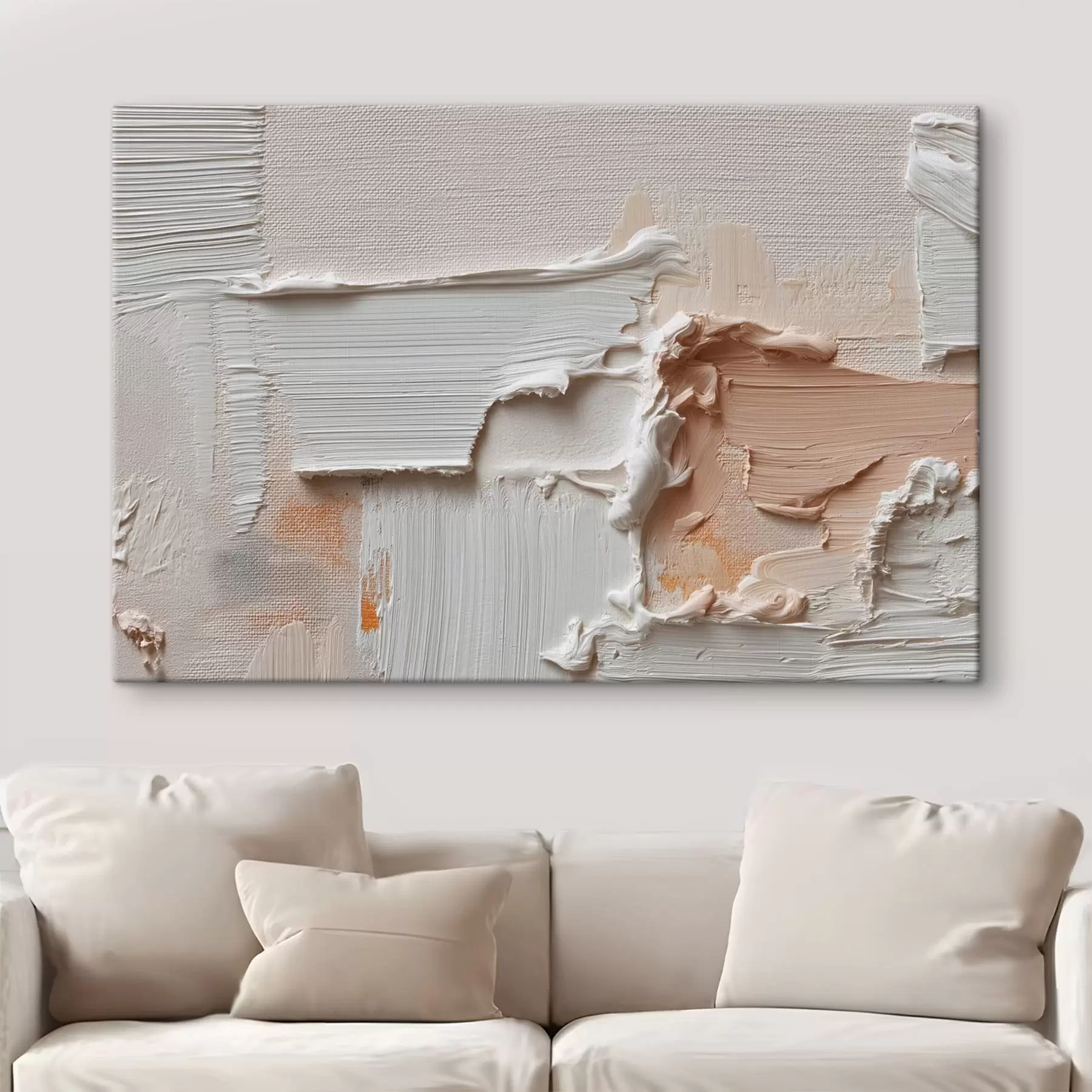  Peintures Composition abstraite aux coups de pinceau légers et denses s50439