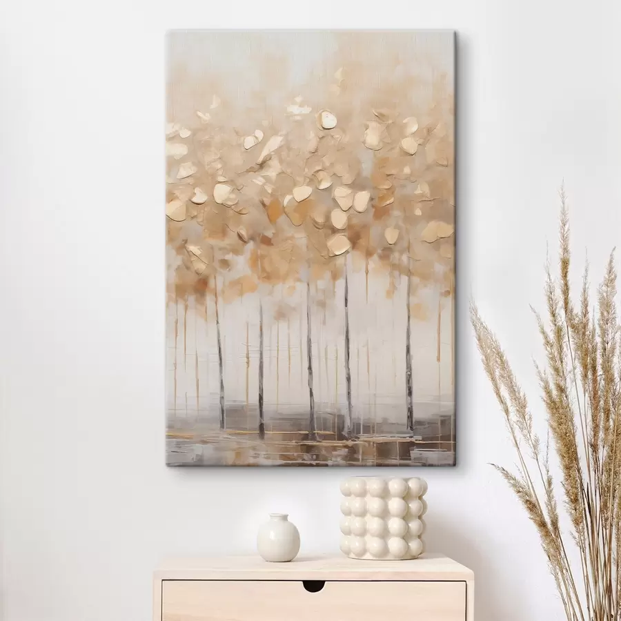  Peintures Bosquet de bouleaux clairs s50388