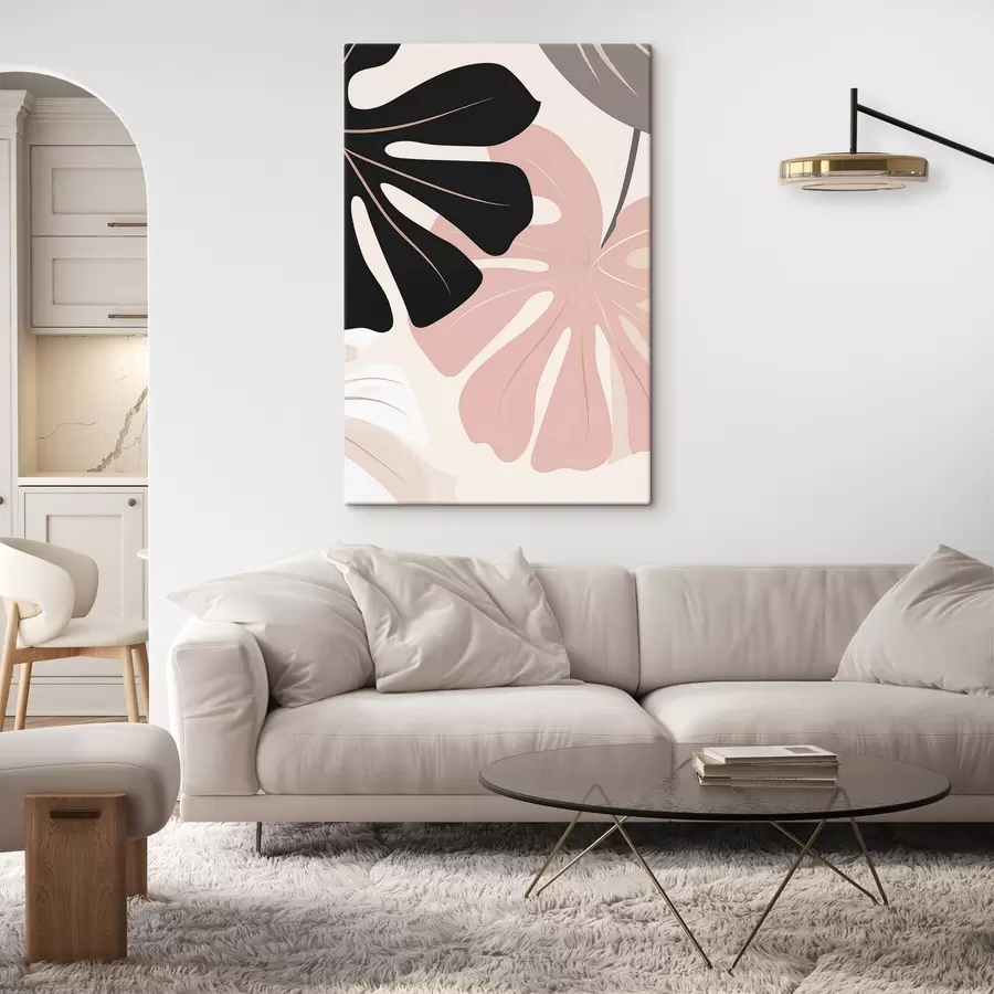  Peintures Illustration représentant une feuille de monstera s50392