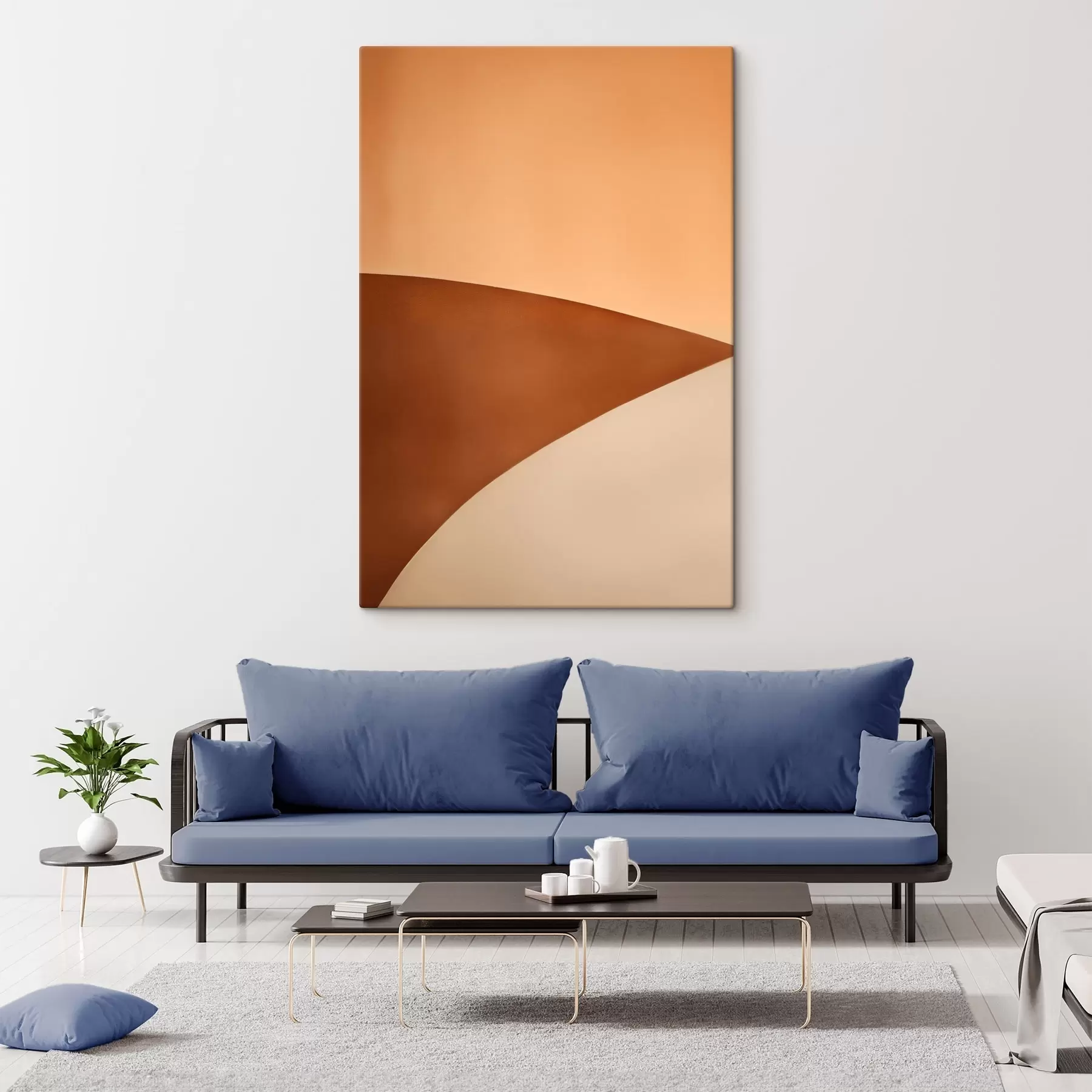  Peintures Vagues veloutées et chaleureuses s50395