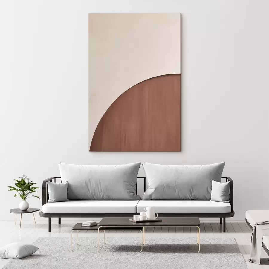  Peintures Demi-cercle en terre cuite s50397