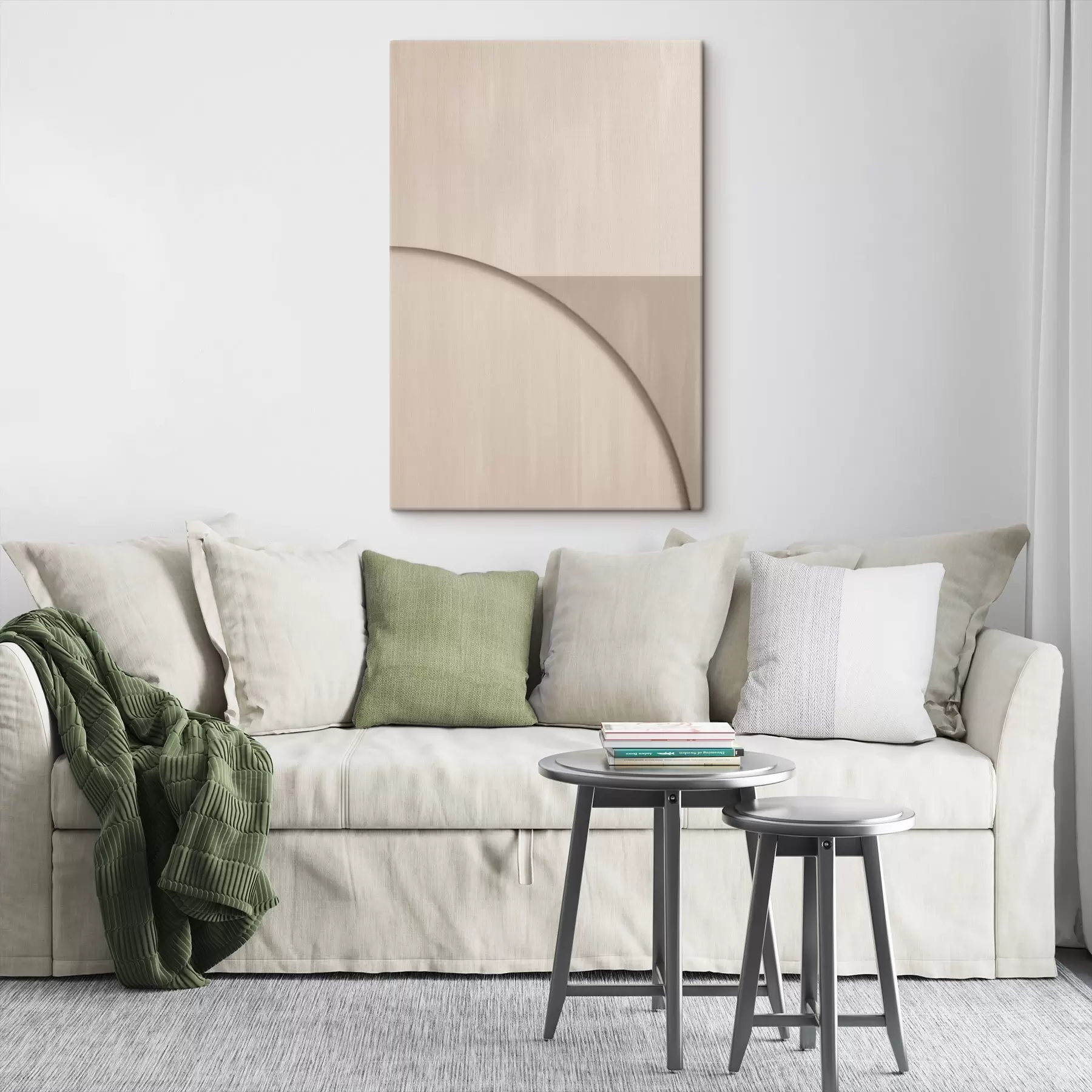  Schilderijen Minimalistische compositie in beige tinten s50398