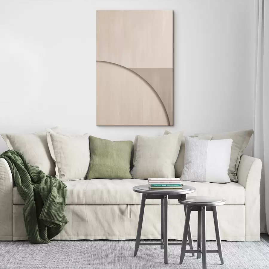  Peintures Composition minimaliste dans les tons beiges s50398