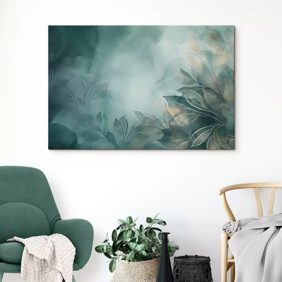 Peintures Brume aquarelle turquoise s50404