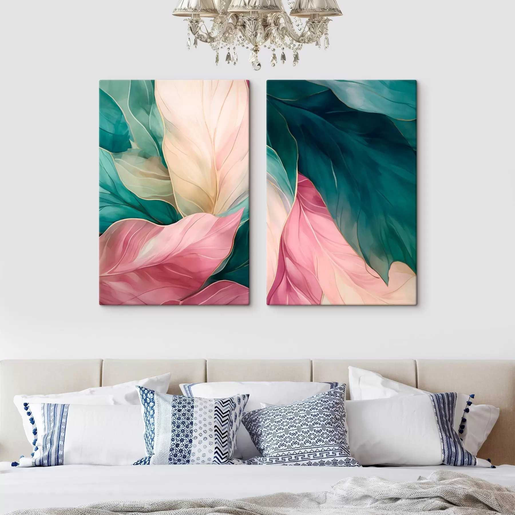  Peintures Feuilles en nacre tropicale m30900
