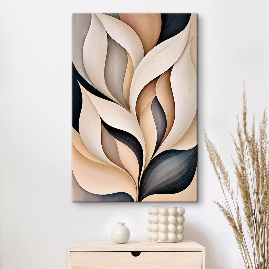  Peintures La forme incurvée des feuilles s50491