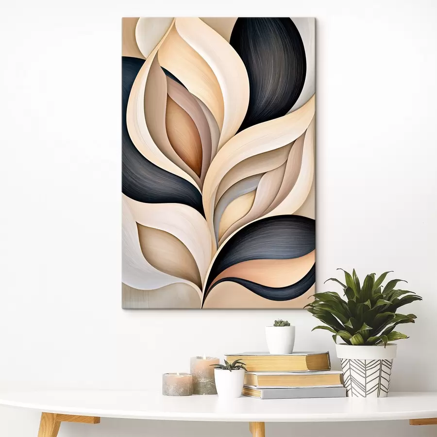  Peintures La forme incurvée des feuilles s50493