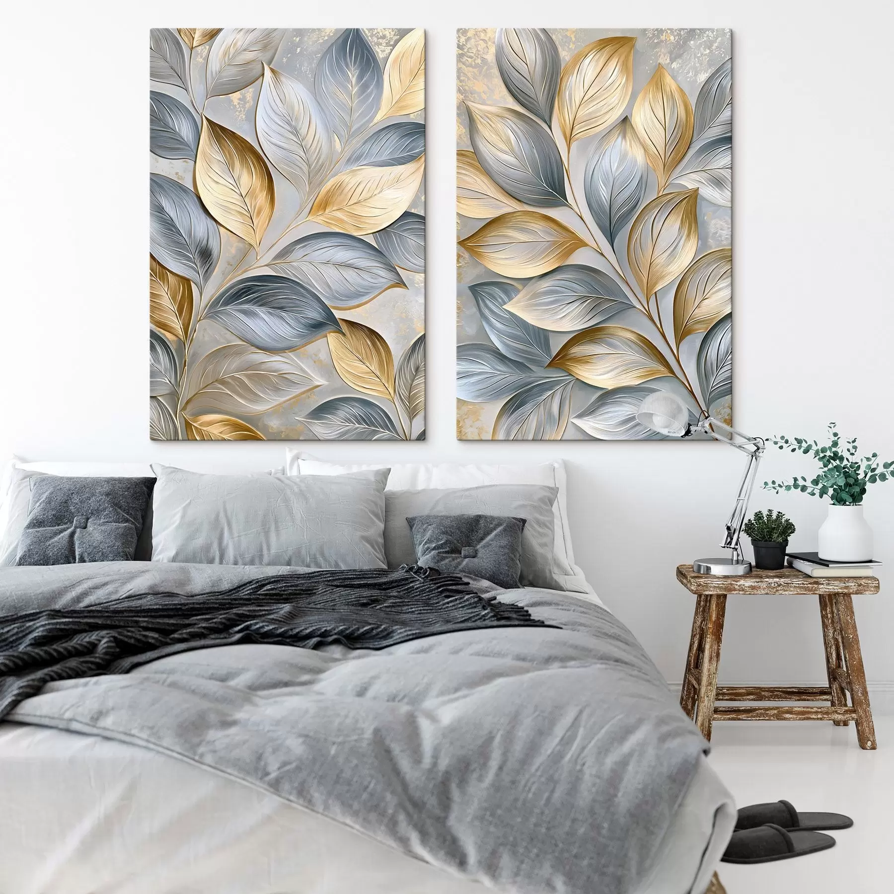 Peintures Feuilles pittoresques dans un style de peinture à l'huile m30930
