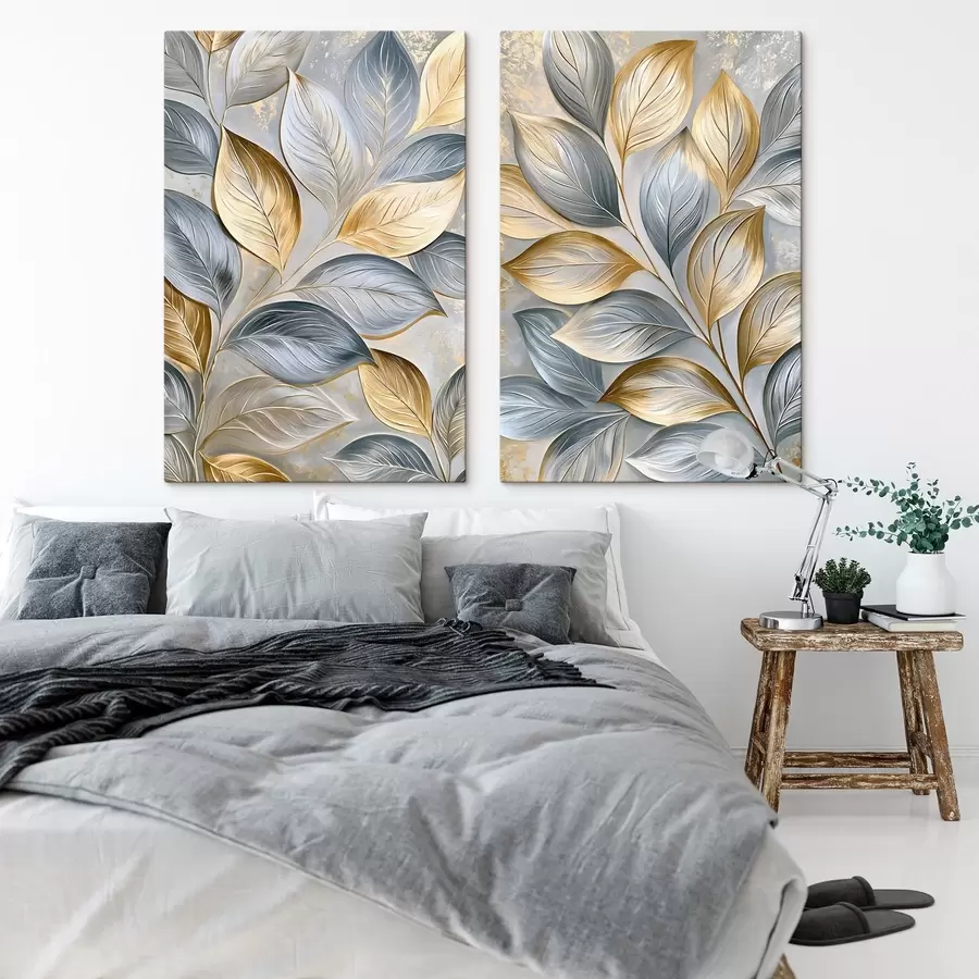  Peintures Feuilles pittoresques dans un style de peinture à l'huile m30930