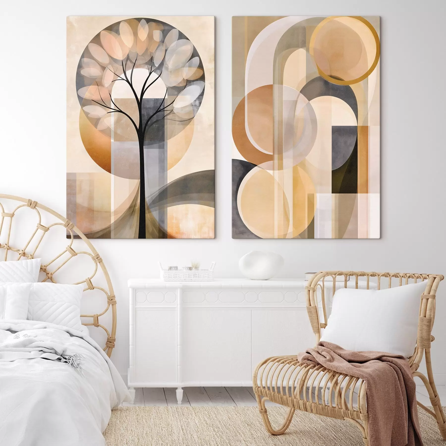  Schilderijen Abstractie in Scandinavische stijl m30933
