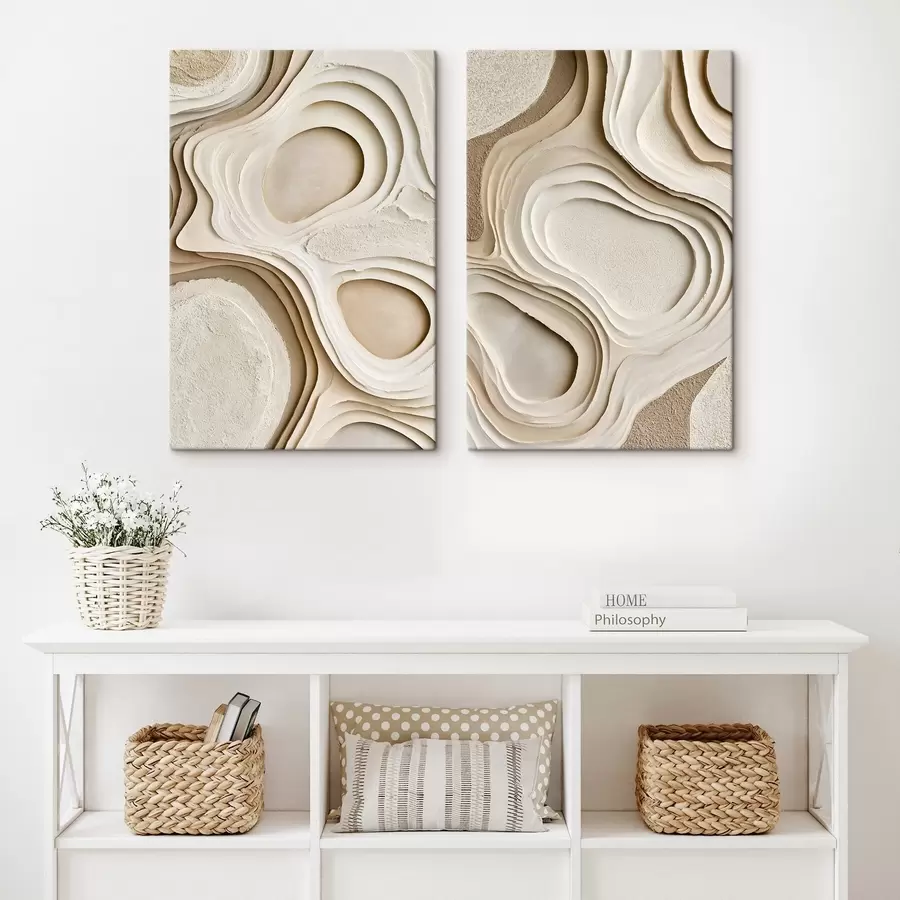 Fotobehang Abstracte texturen met een gelaagd effect m30935