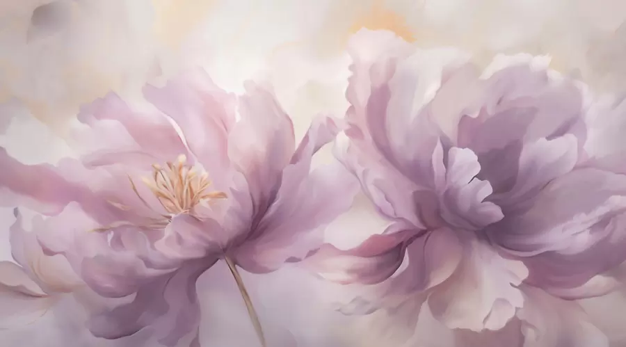 Fotobehang Grote pioenbloemen w05797