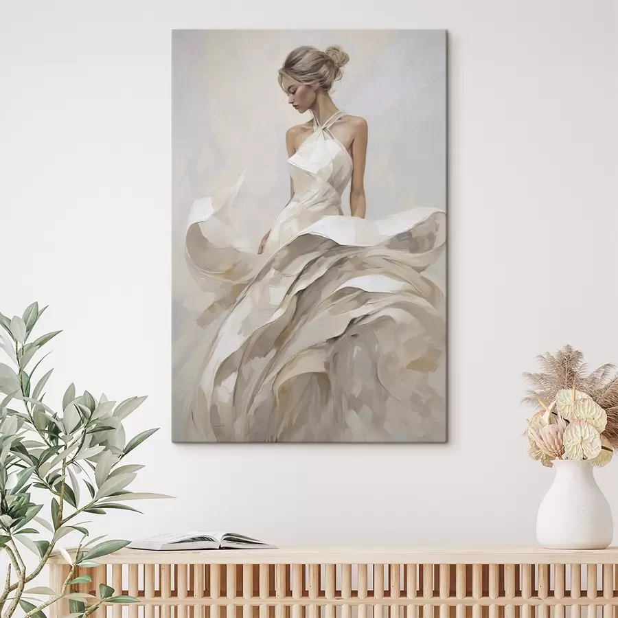  Peintures Fille en robe s50658