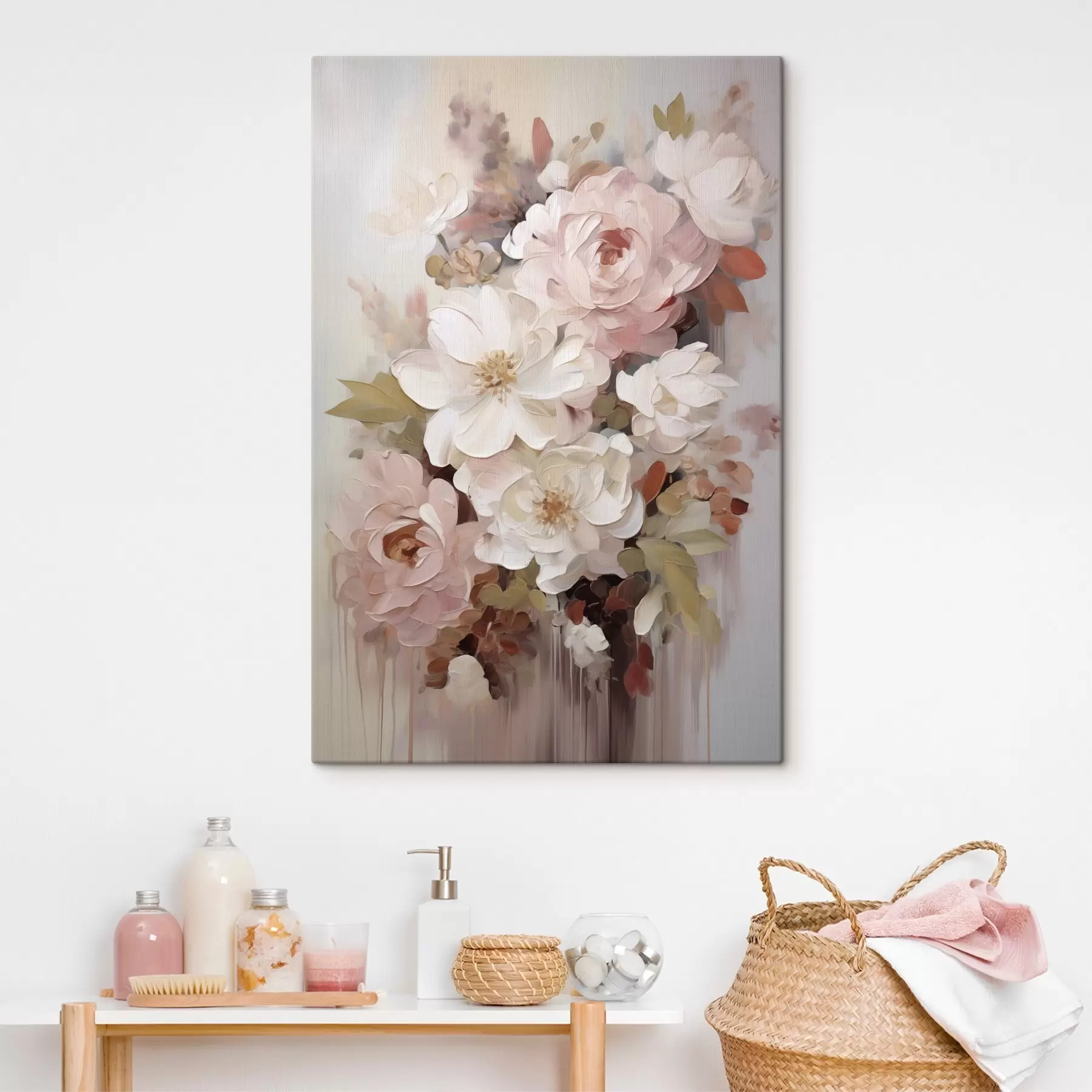  Peintures Fleurs abstraites, imitation de peinture s50676