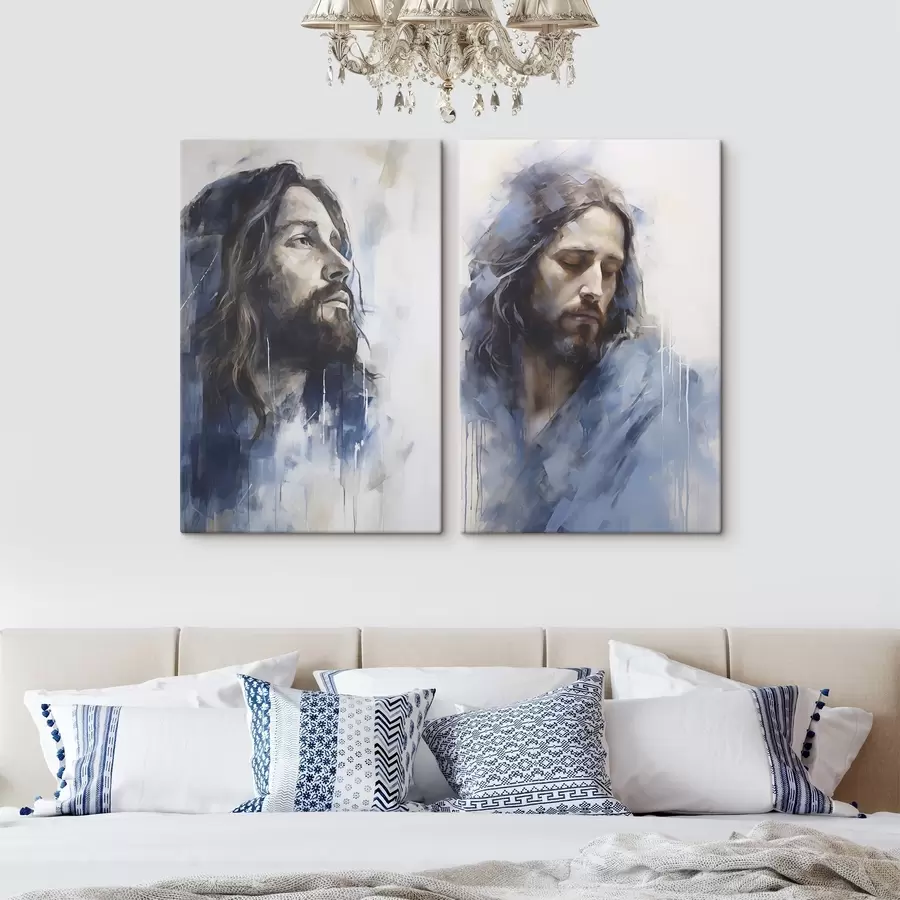 Fotobehang Jezus, replica van een schilderij m30977