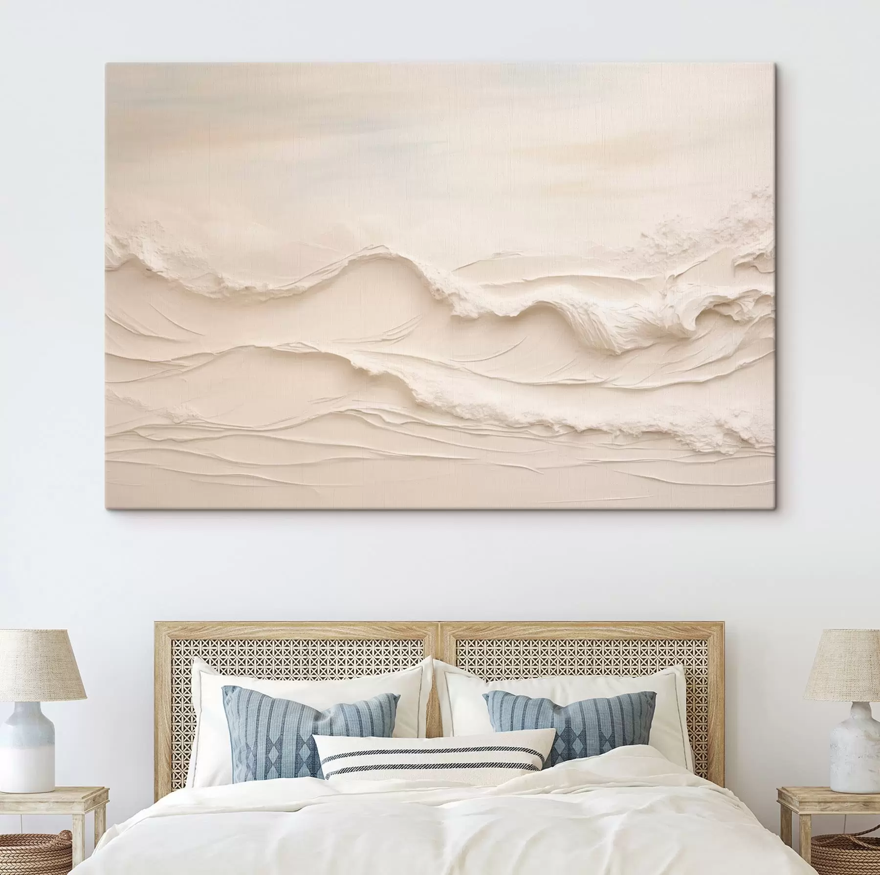  Peintures Motifs abstraits dans des tons crème pâle s50600