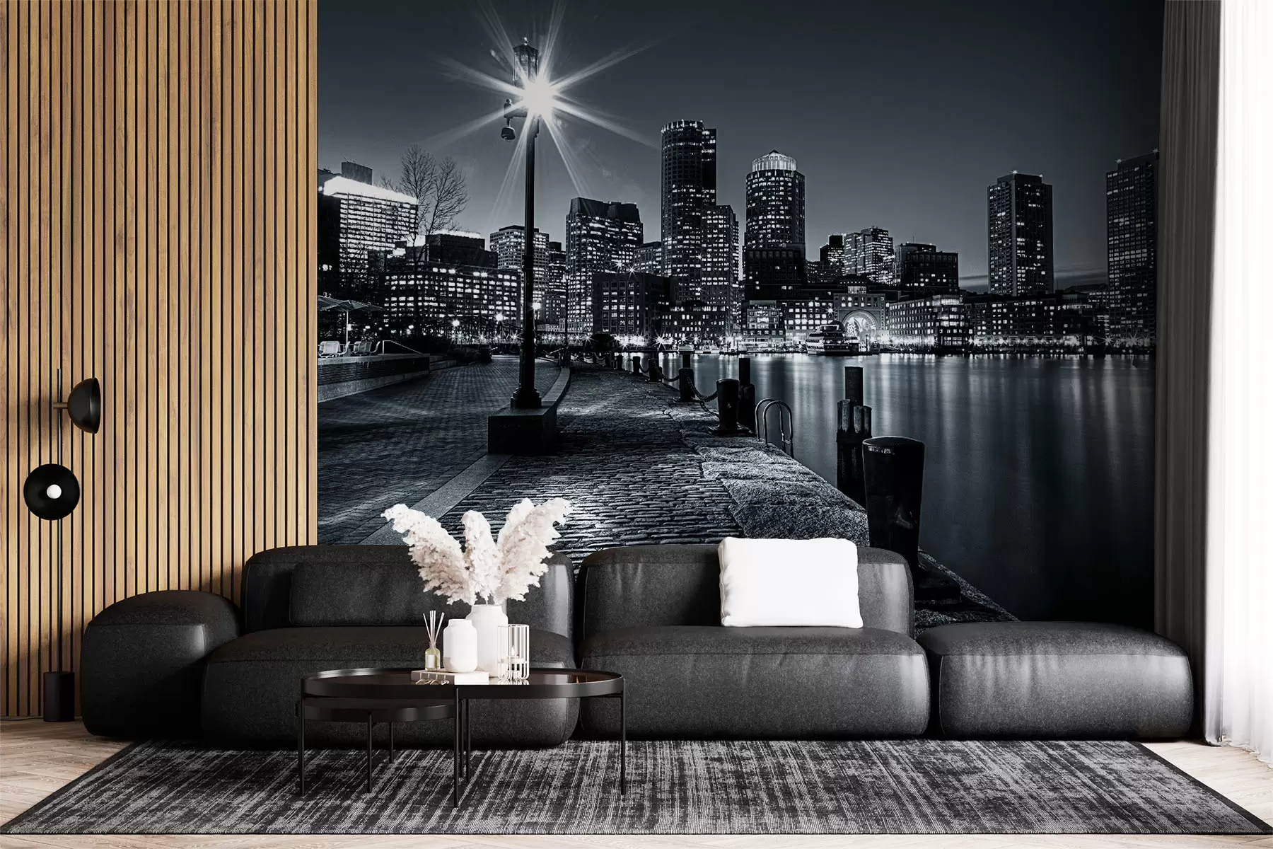 Fotobehang Gebouw, water en lucht u54150