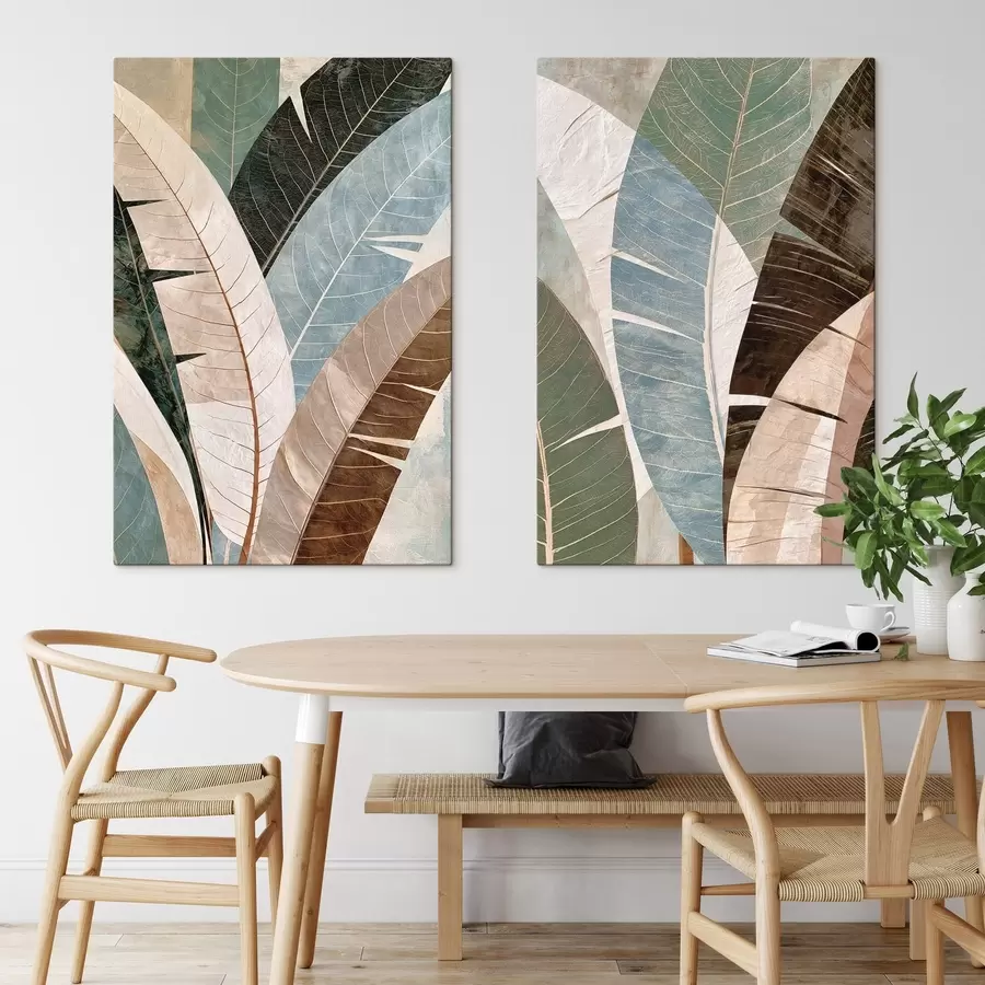  Peintures Grandes feuilles tropicales m30918