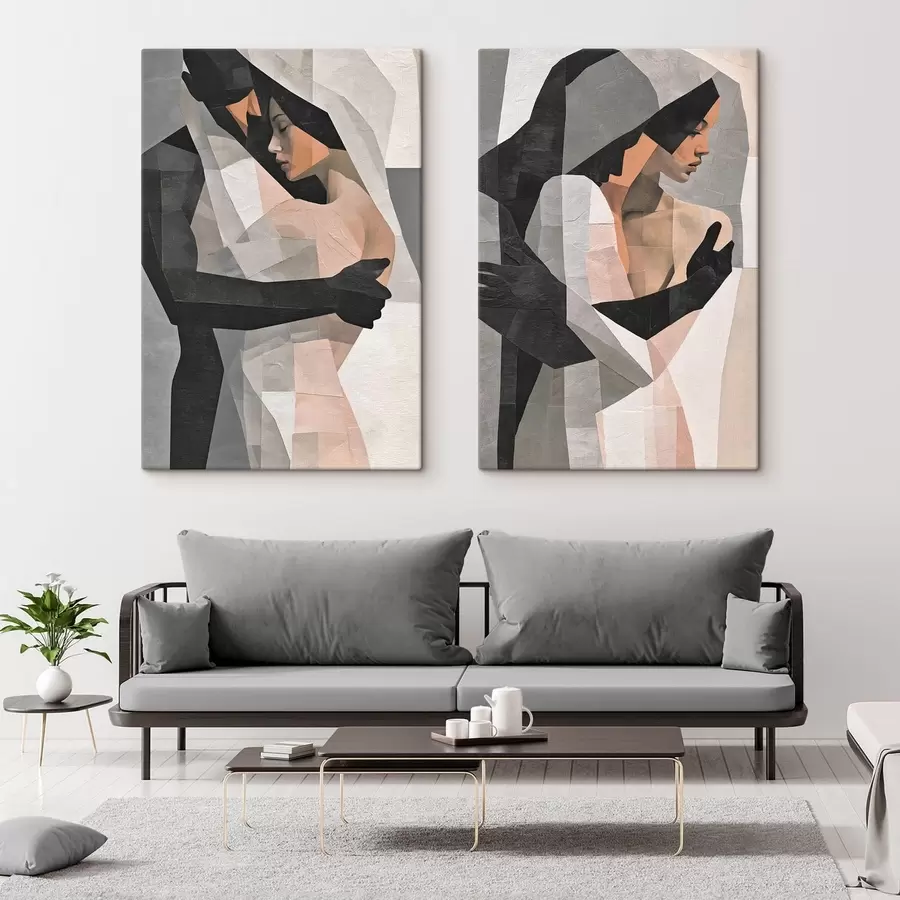  Peintures Couple abstrait m30919