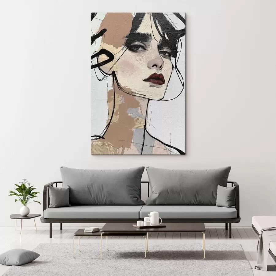  Schilderijen Abstract portret van een vrouw s50569