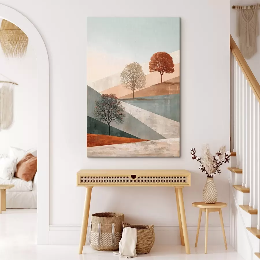  Peintures Paysage abstrait avec des arbres s50570