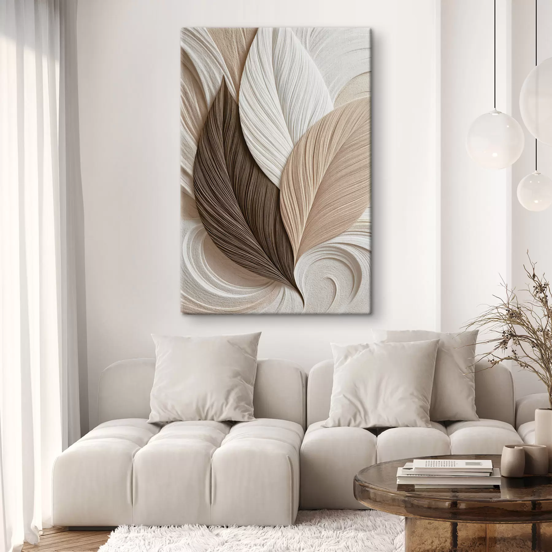  Peintures Feuilles abstraites s50571
