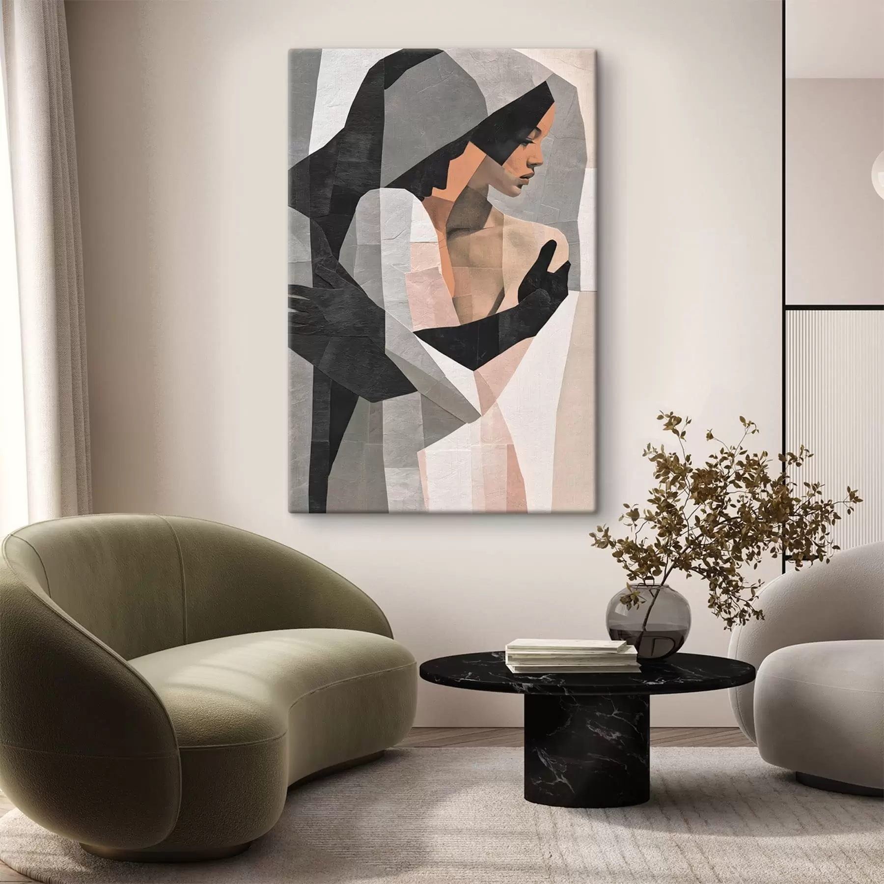  Peintures Couple abstrait s50573