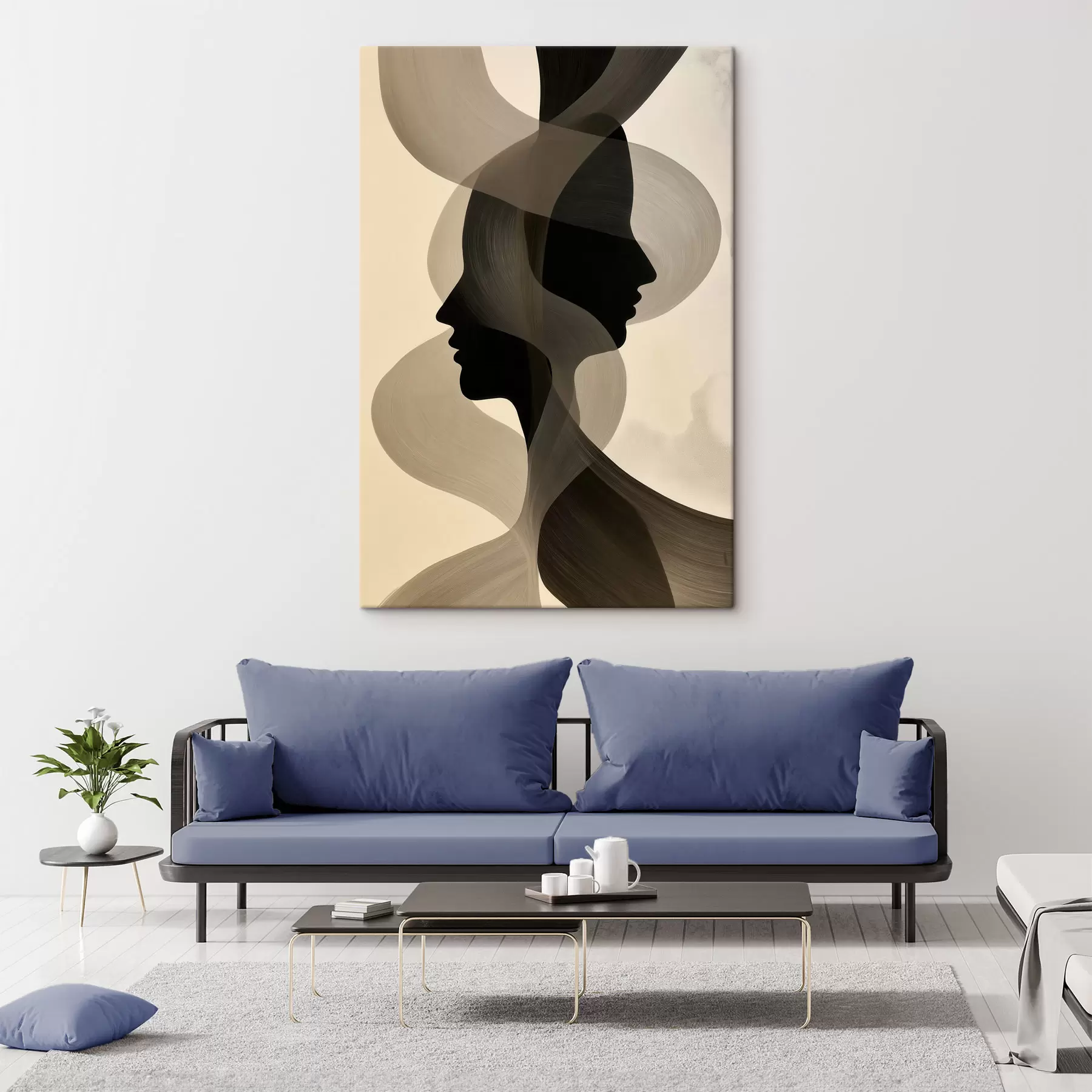  Peintures Profils en rubans taupe s50698