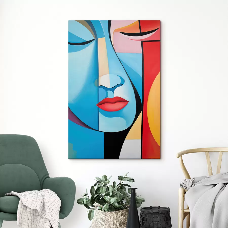  Peintures Visage abstrait s50700