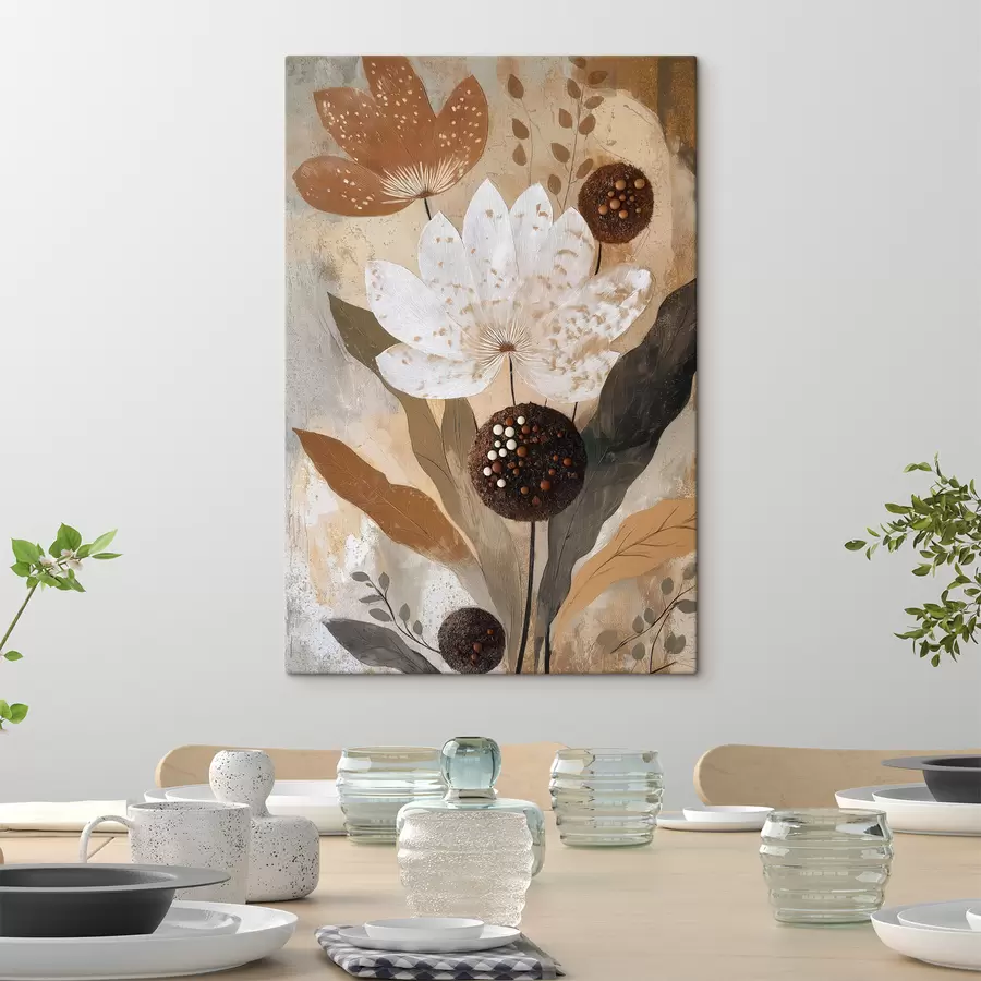  Peintures Fleurs abstraites s50704