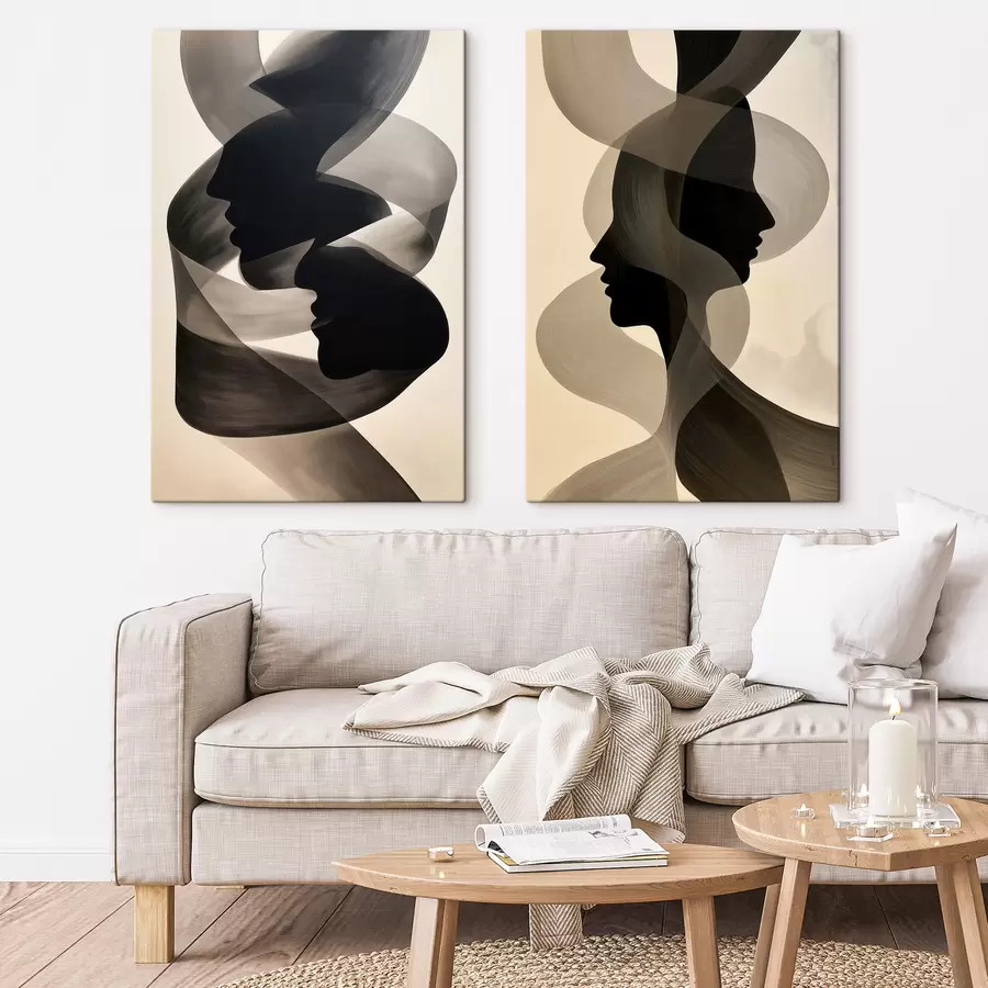 Fotobehang Abstracte gezichten m30984