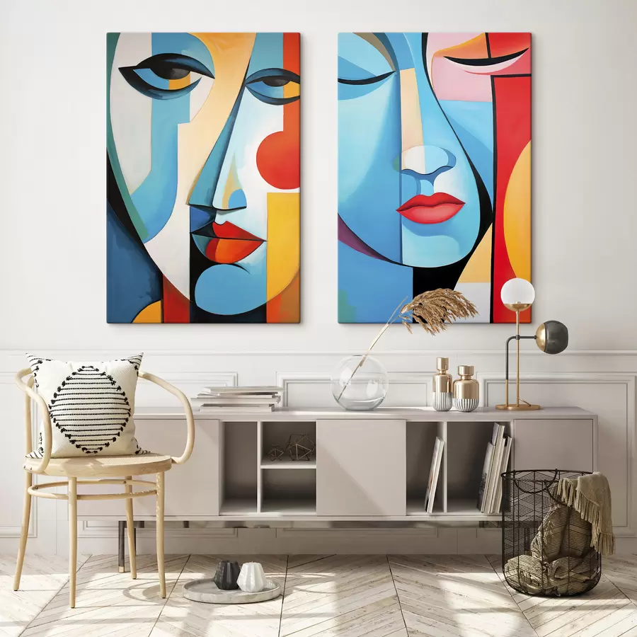 Fotobehang Abstracte gezichten m30985