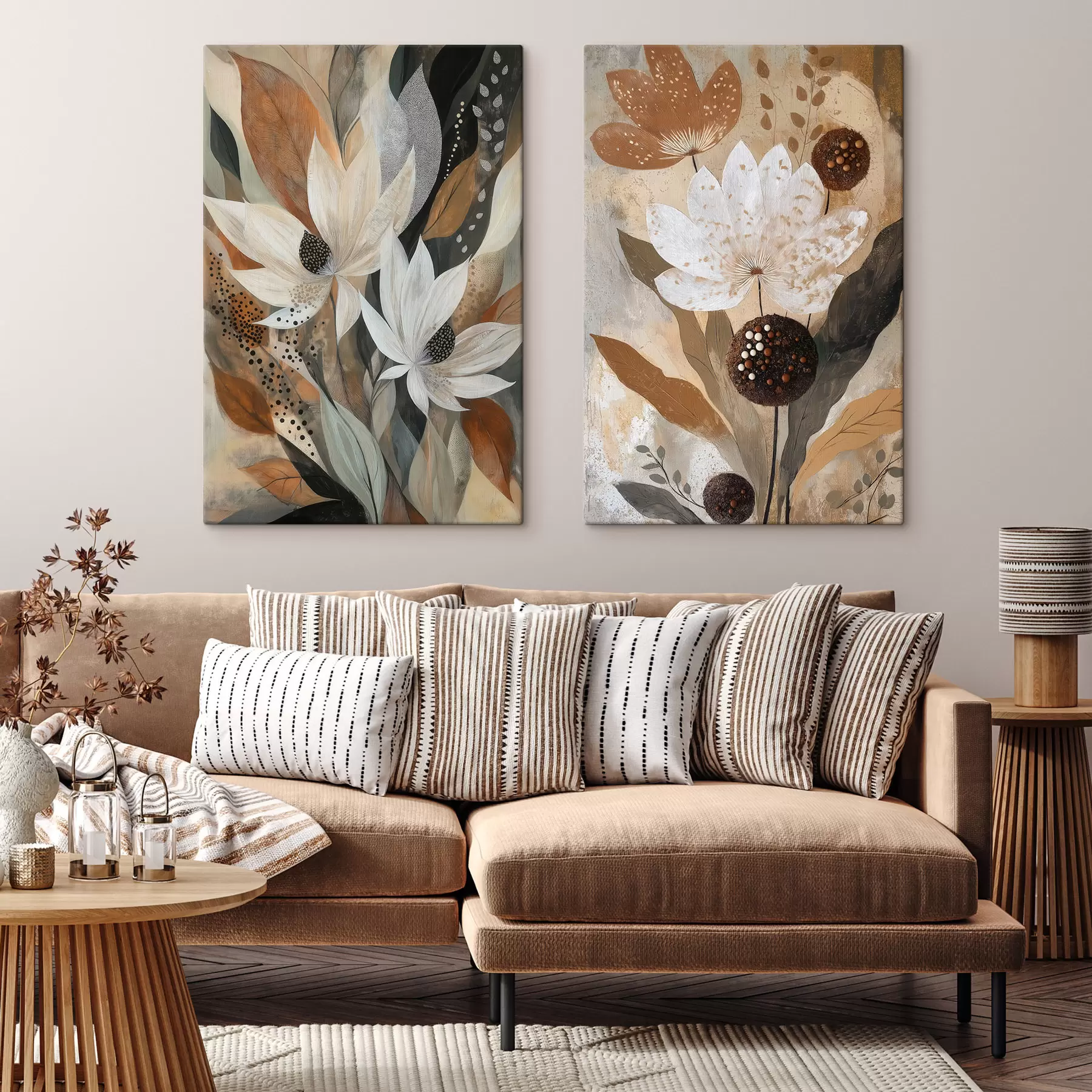  Peintures Fleurs abstraites m30987