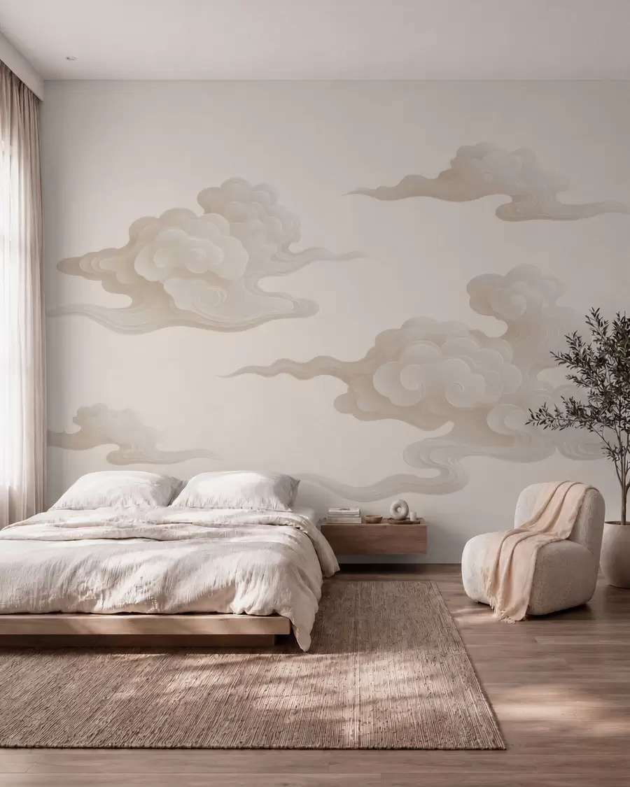 Fotobehang Wolkenkrullen w10036