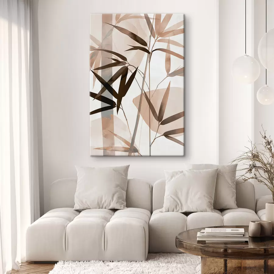 Fotobehang Abstracte bamboebladeren s50574