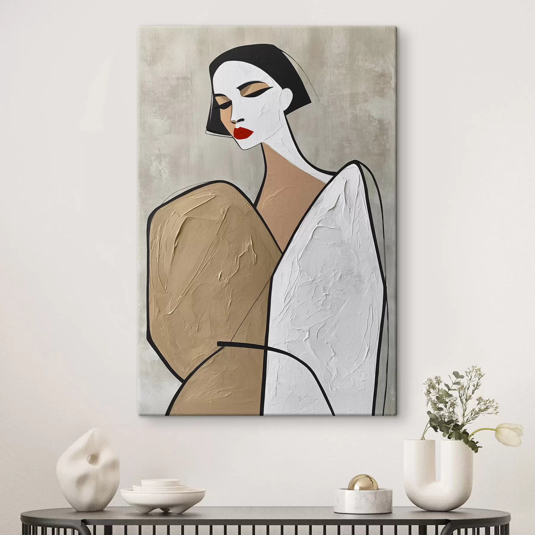  Schilderijen Portret van een moderne vrouw s50714