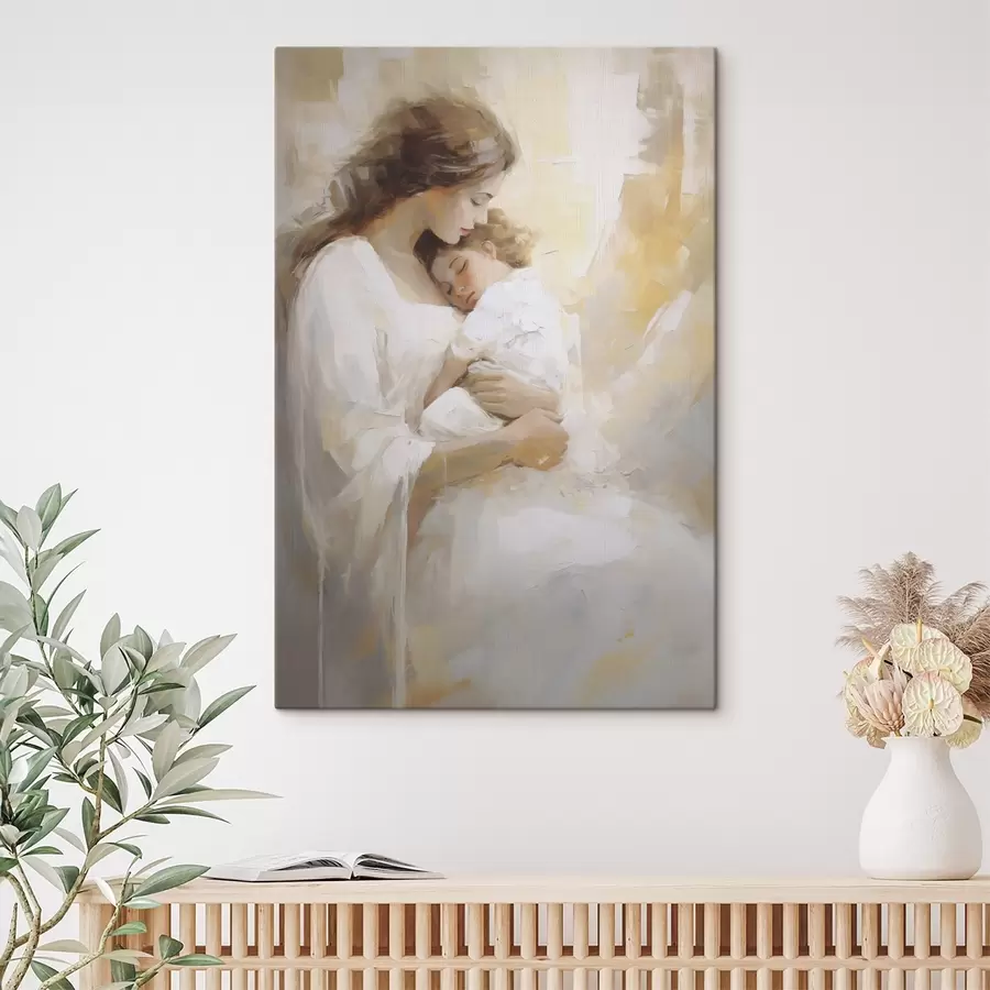  Peintures Jeune femme avec un enfant, reproduction d'un tableau s50674