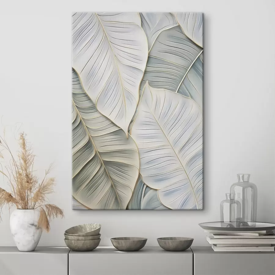  Peintures Feuilles abstraites, imitation de peinture s50768