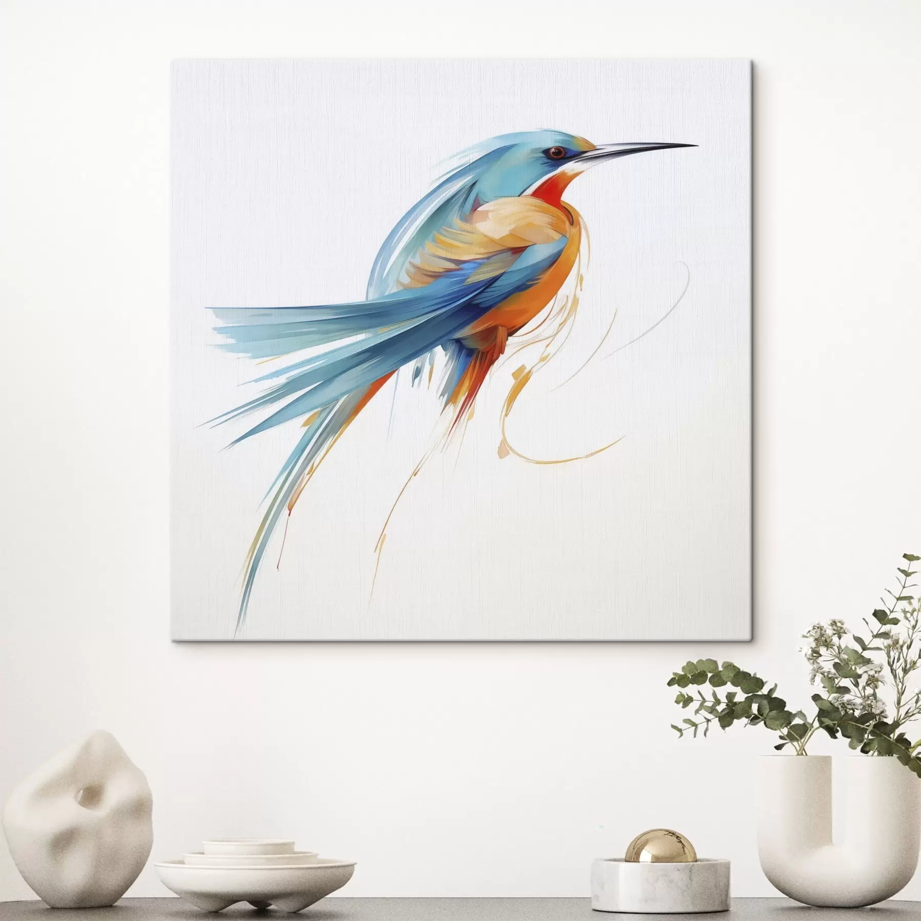  Peintures Oiseau abstrait, reproduction d'un tableau s50782